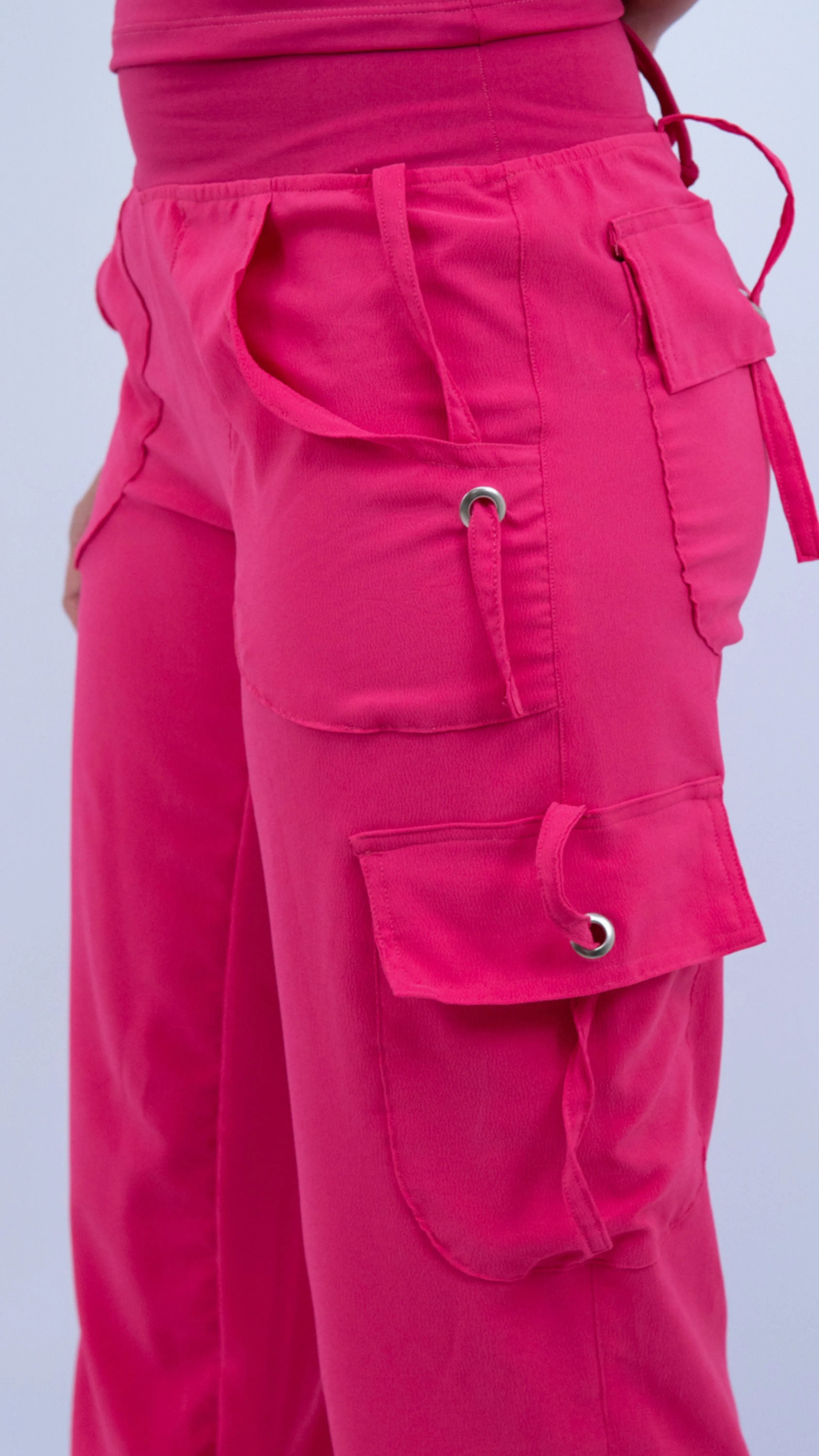 Pink Lis Cargo Pants