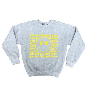 Prince Peter Tween Here For The Good Times Sweatshirt - Grey