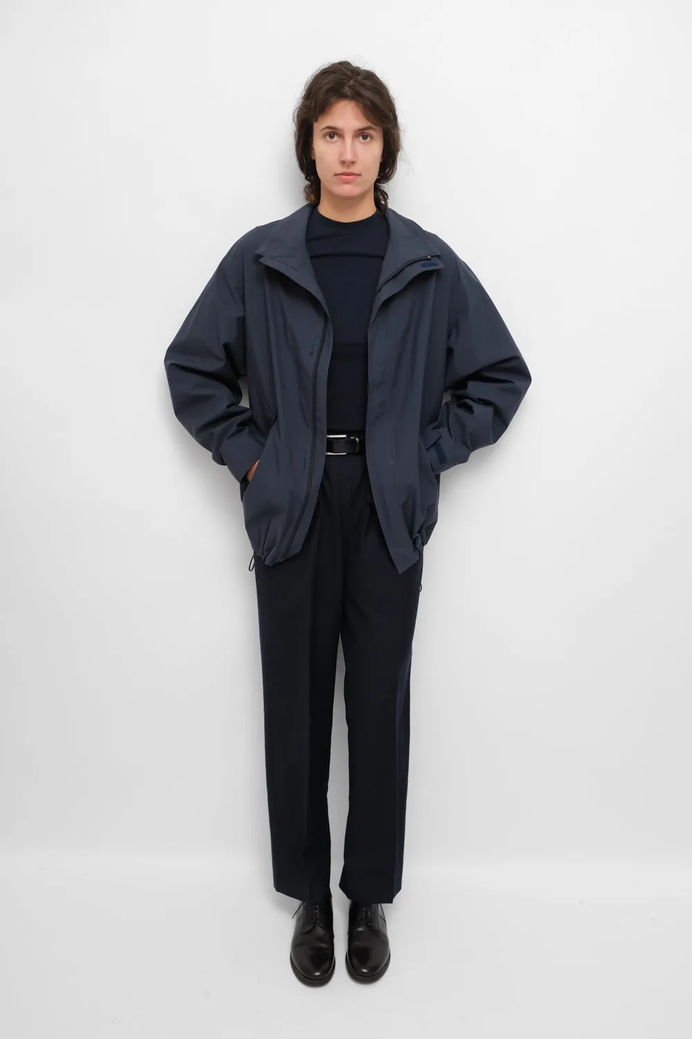 PURE WOOL NIGHTBLUE CHECKED SUIT PANTS