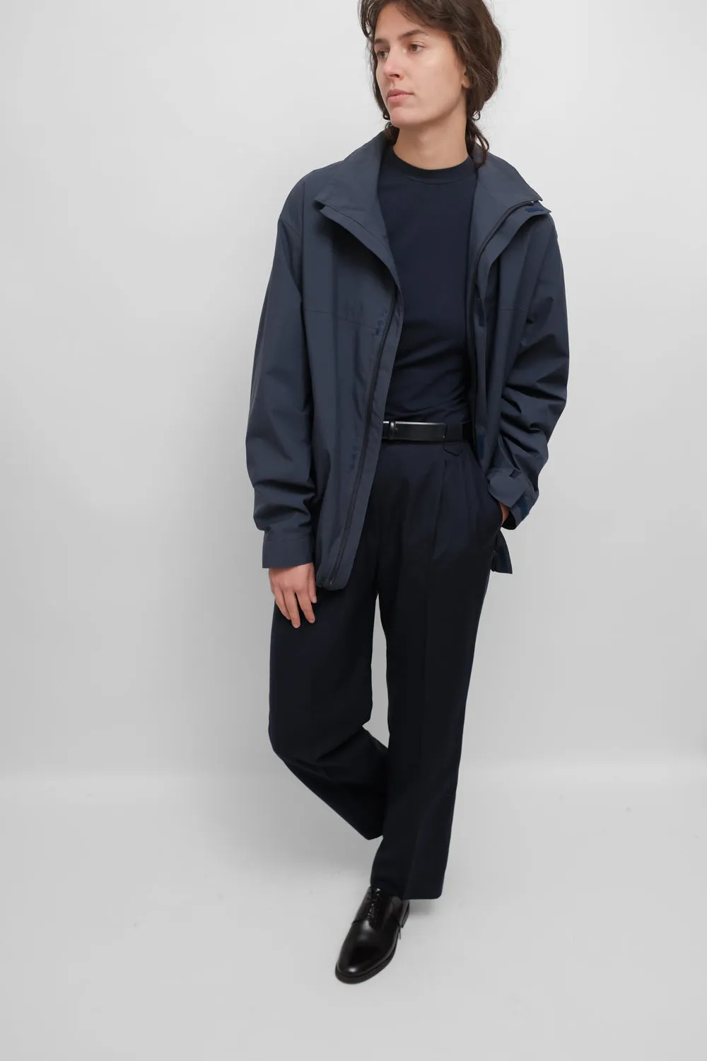 PURE WOOL NIGHTBLUE CHECKED SUIT PANTS