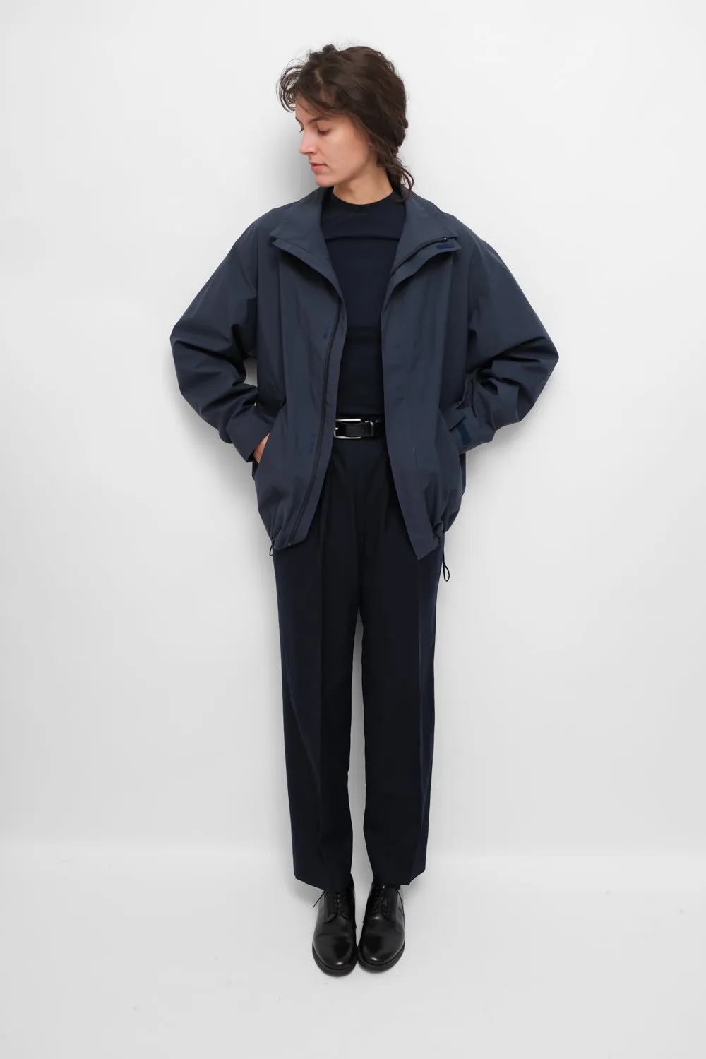 PURE WOOL NIGHTBLUE CHECKED SUIT PANTS