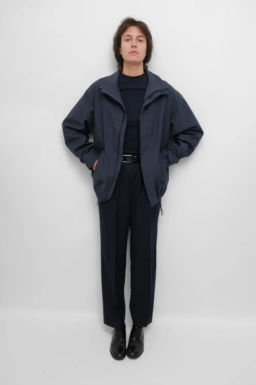 PURE WOOL NIGHTBLUE CHECKED SUIT PANTS