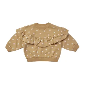 QUINCY MAE - Ruffle Fleece Sweatshirt | Daisy