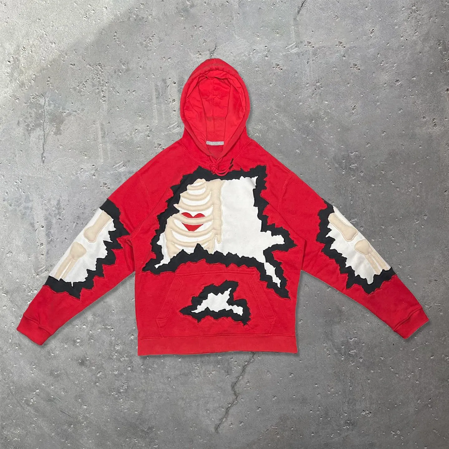 Retro Print Casual Street Hoodie