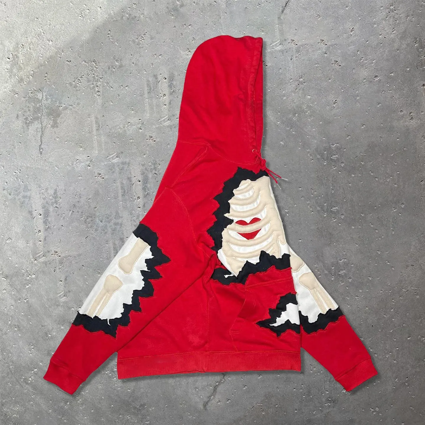 Retro Print Casual Street Hoodie