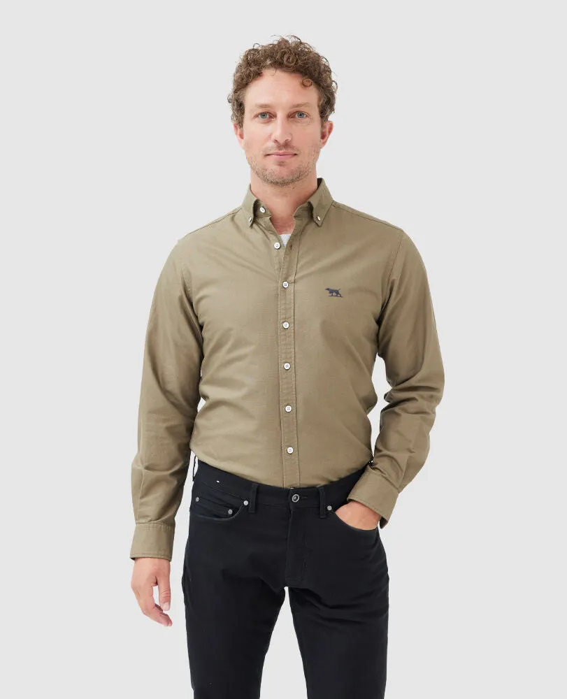 Rodd & Gunn - Gunn Oxford Shirt - Sports Fit - Olive