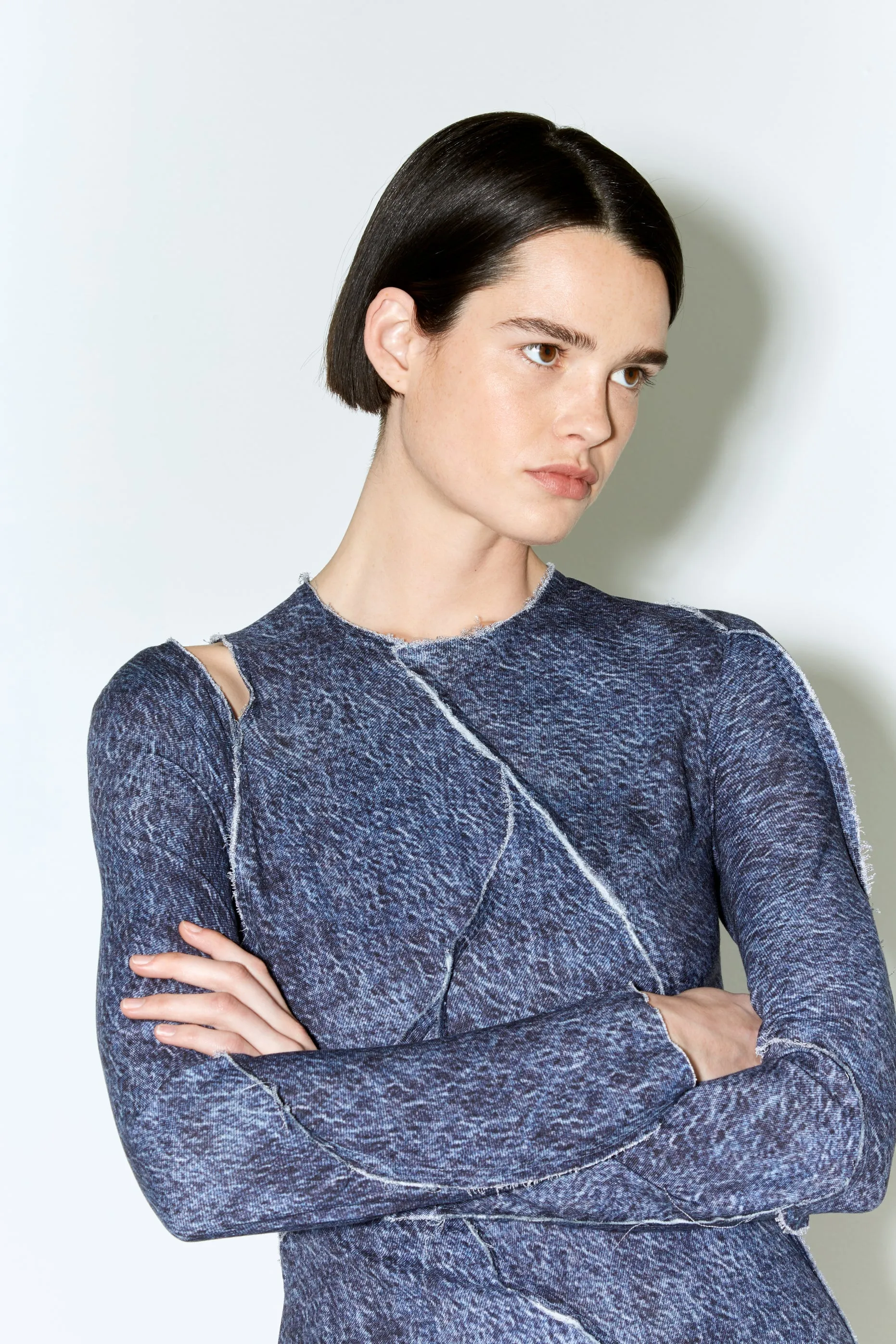 ROSALIA dress blue denim print