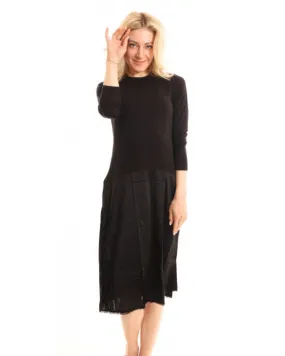 Slimit 41" Black/Black Long Sleeve Shell Slip Adjustable Neck