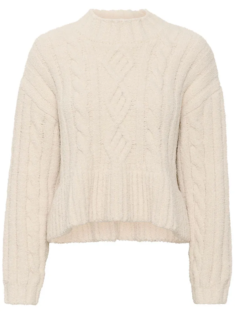 Soaked in Luxury SLJoya Jumper Whitecap Grey
