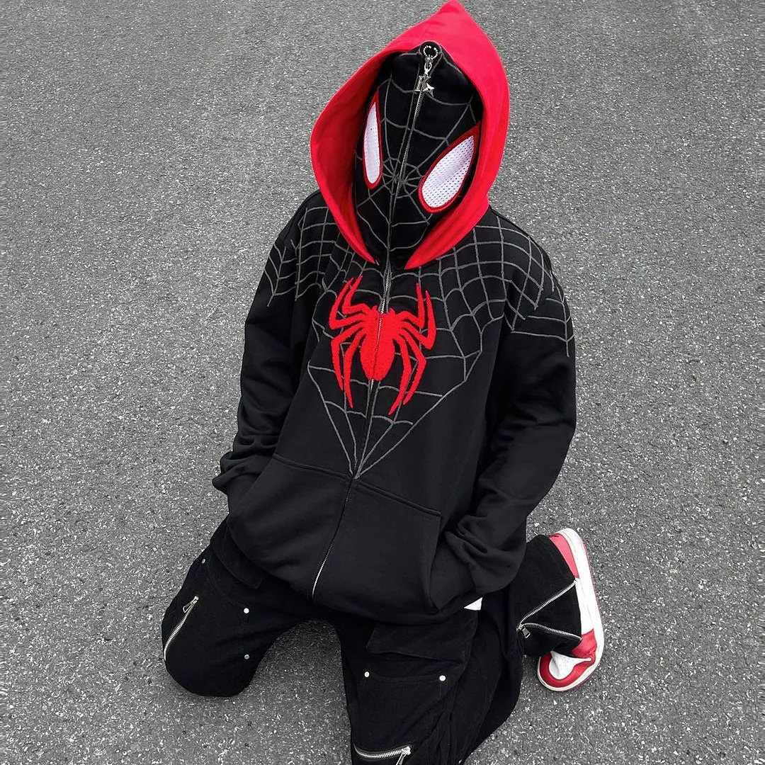 Spider-Man Retro Contrast Full-Zip Hoodie