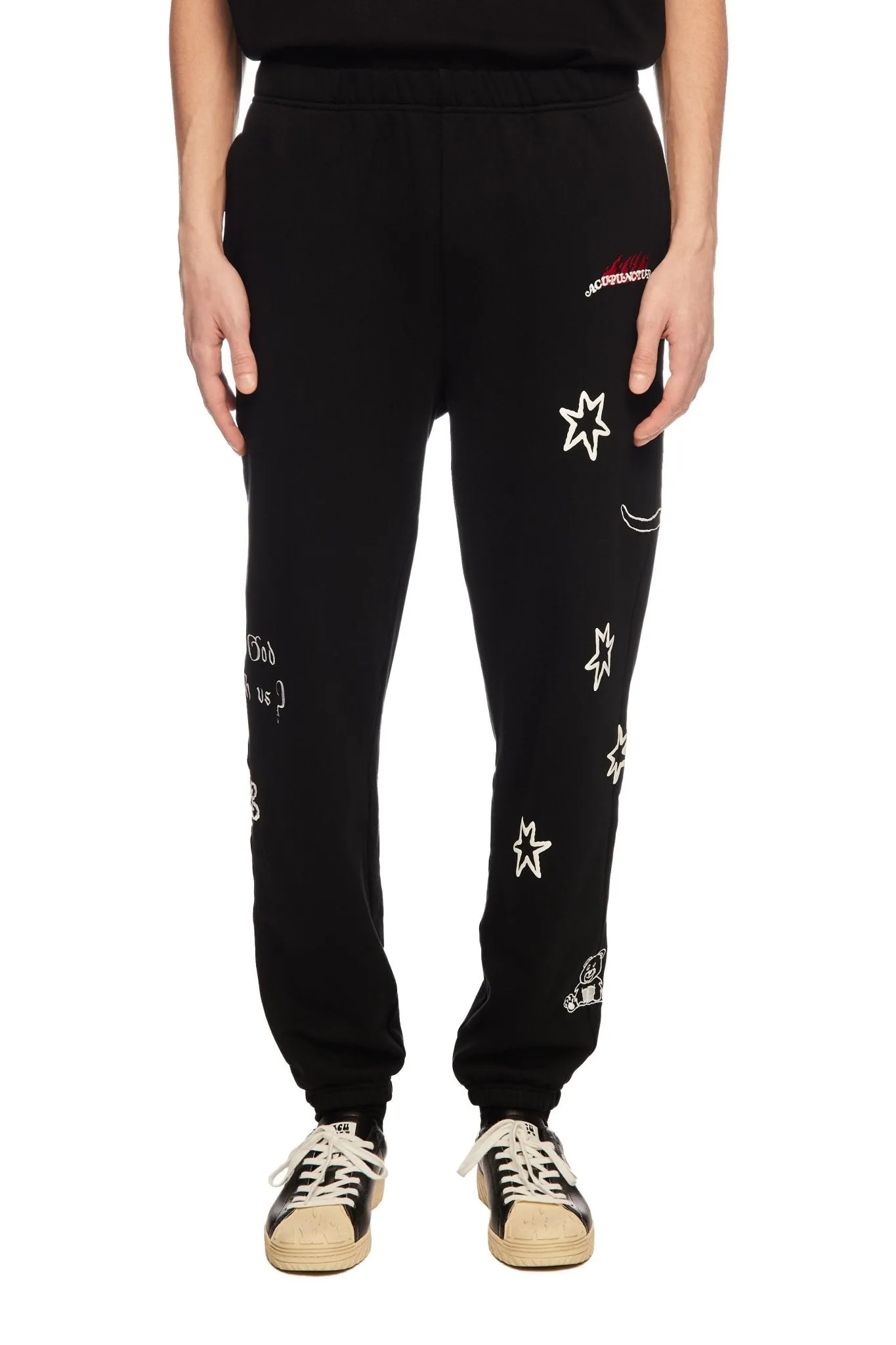STAR MOON SWEATPANTS BLACK