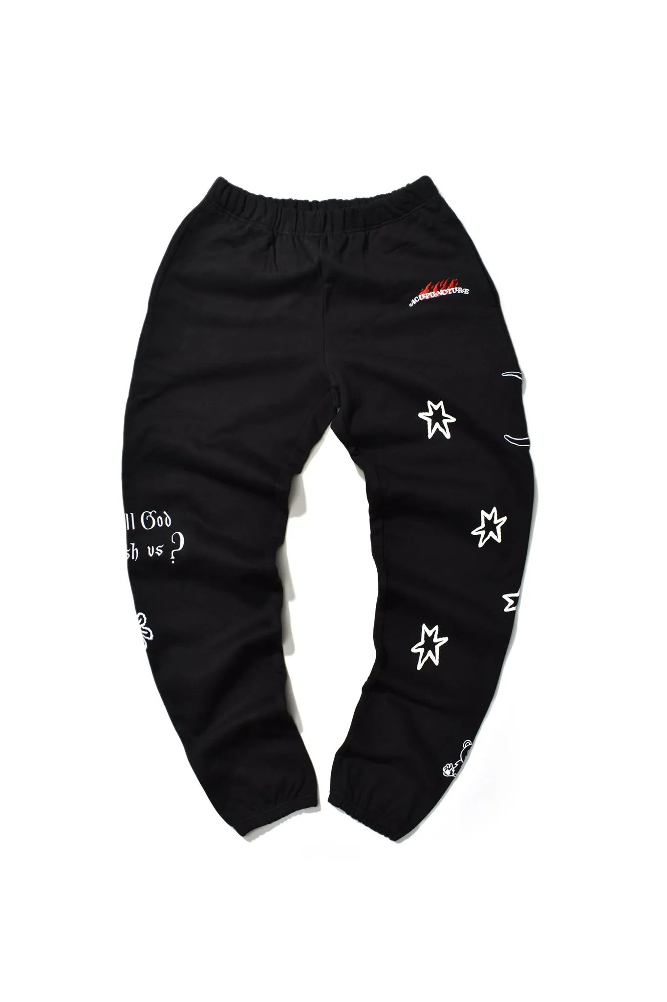 STAR MOON SWEATPANTS BLACK