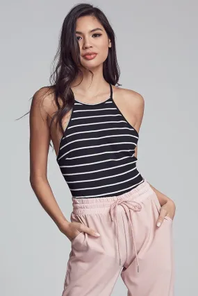 Striped Crossed Back Bodysuit