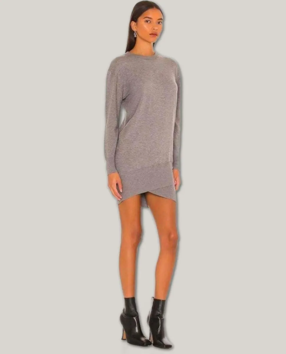 Sweater Tunic Dress Grey