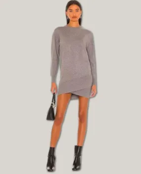 Sweater Tunic Dress Grey