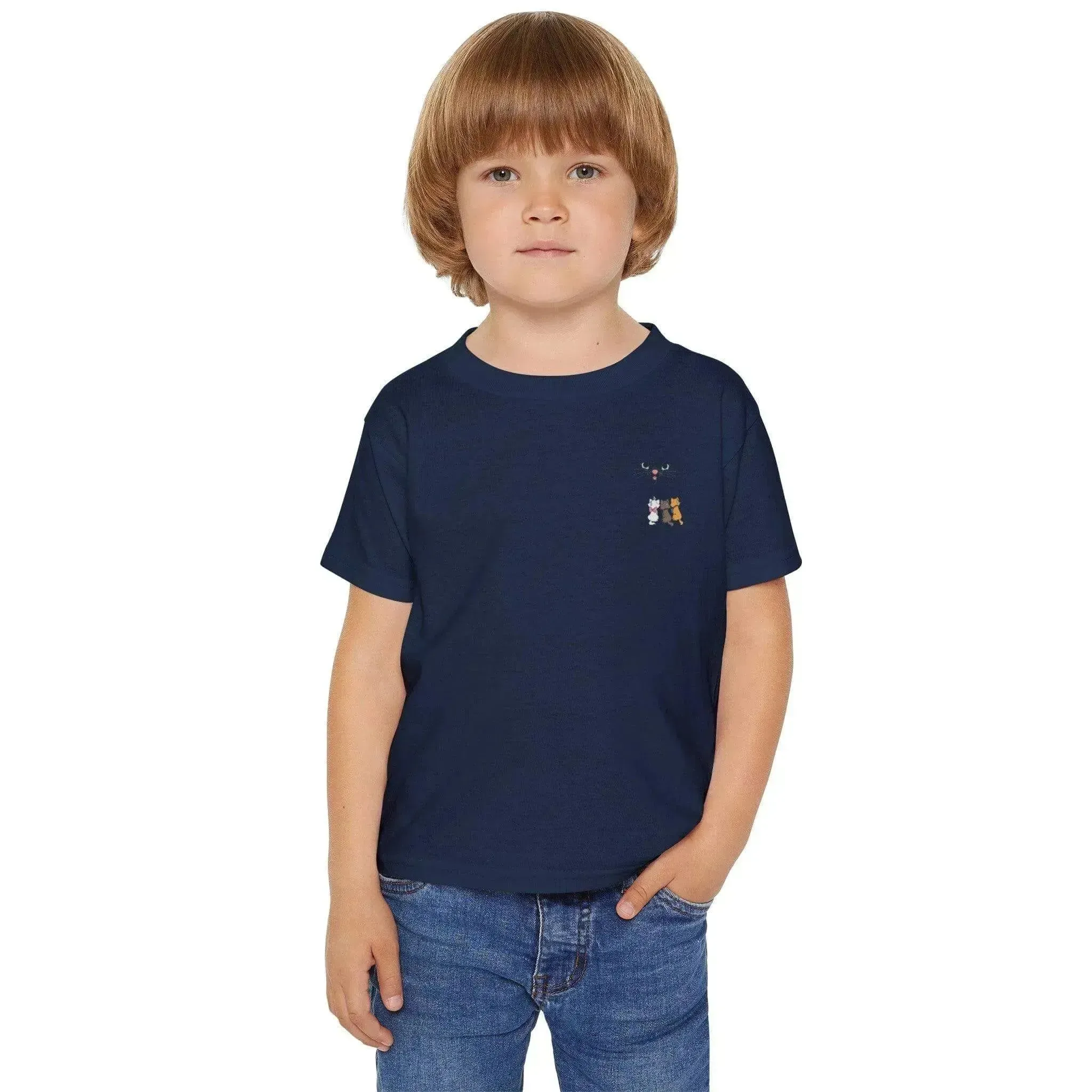 Sweet Cartoon Kitty T-Shirt For Cat Lovers