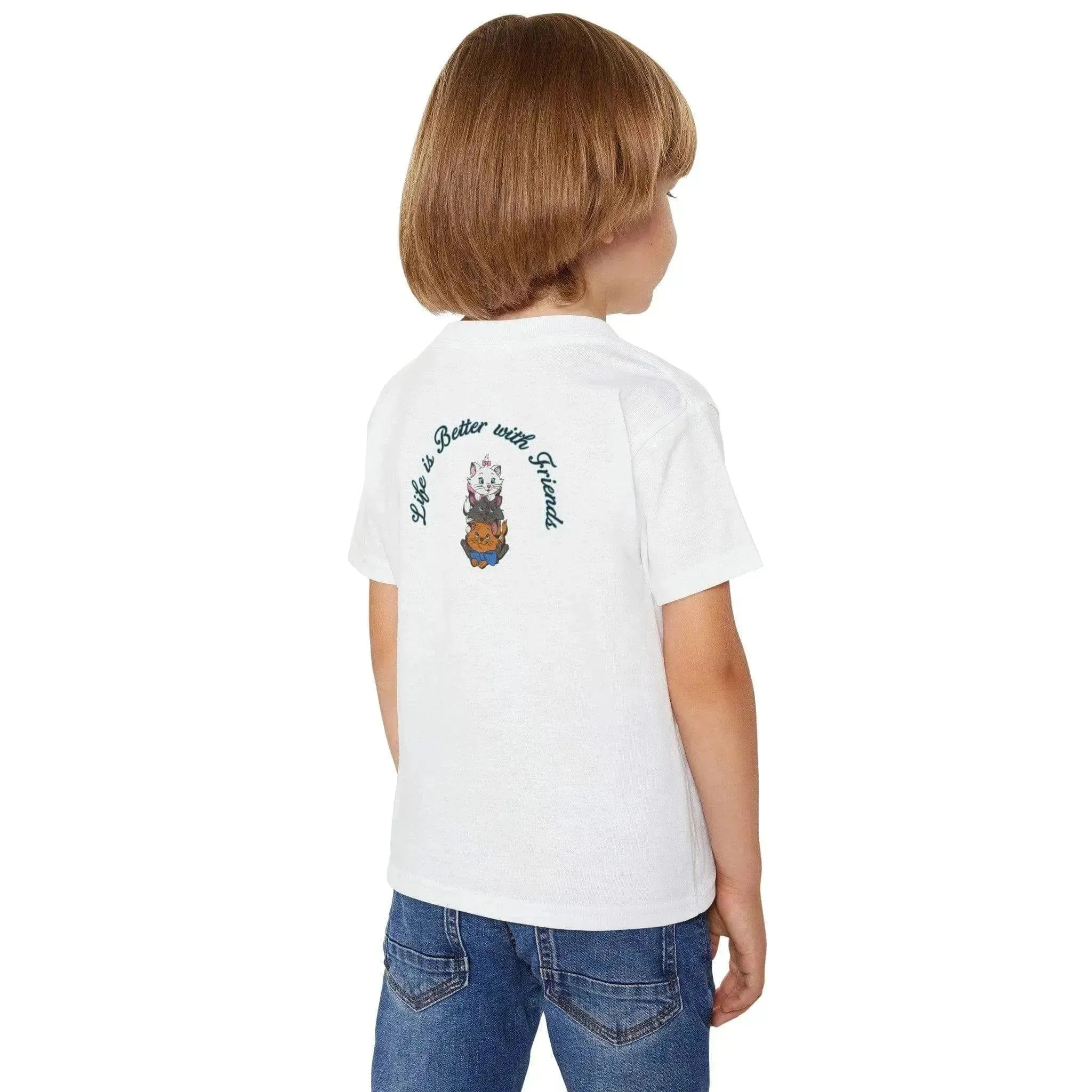 Sweet Cartoon Kitty T-Shirt For Cat Lovers