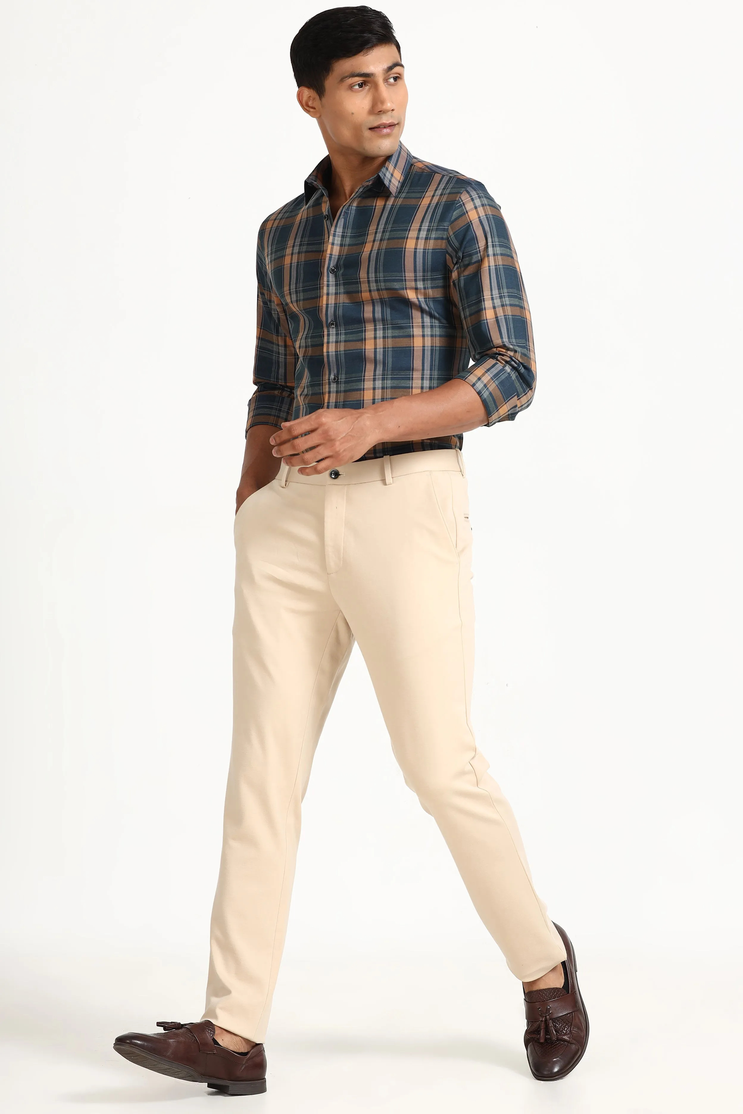 Swift Khakhi Formal Trouser