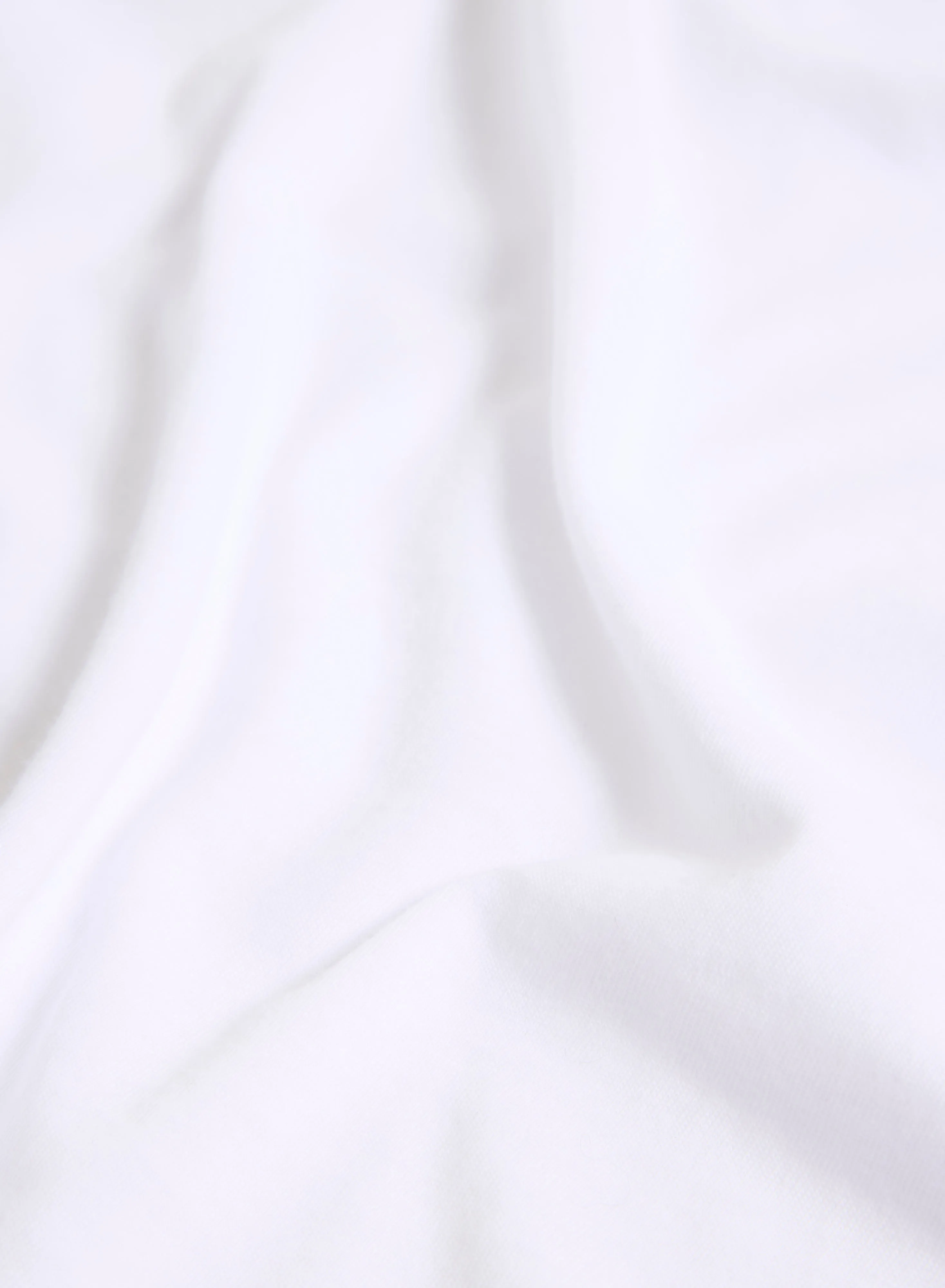 T-shirt Blanc Patty col V manches courtes en Coton