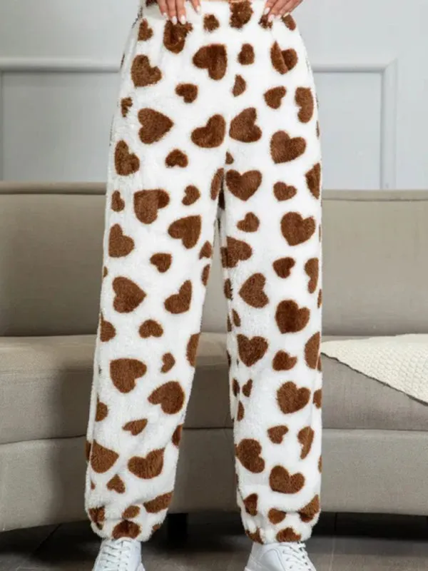 Teddy Bear Fleece Loungewear Pants
