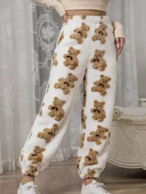 Teddy Bear Fleece Loungewear Pants