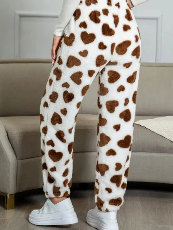 Teddy Bear Fleece Loungewear Pants