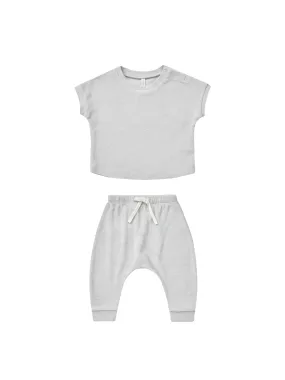 Terry Tee   Pant Set | Cloud