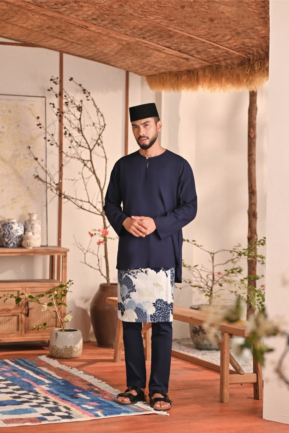The Perfect Men Slim Fit Pants - Navy Blue