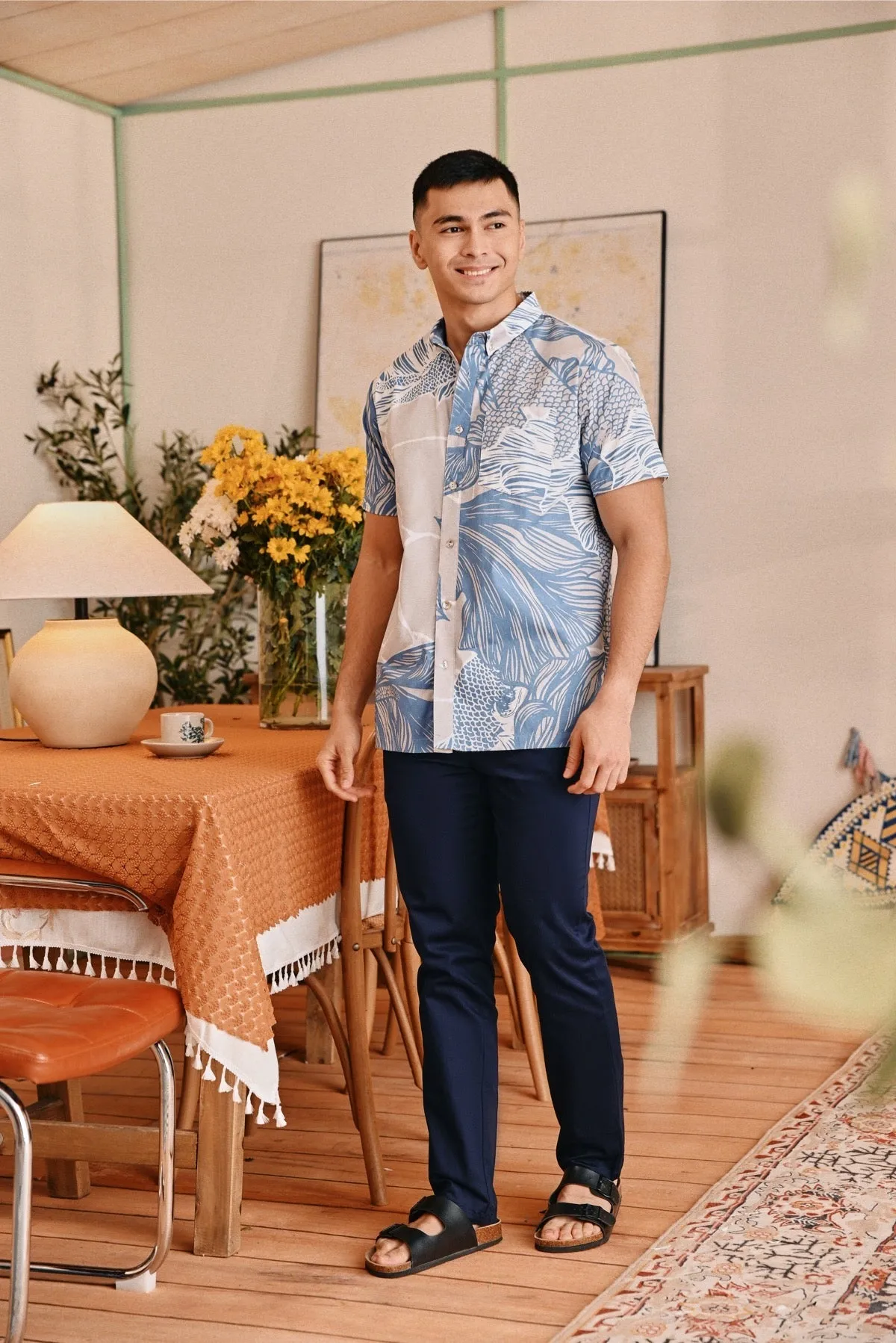 The Perfect Men Slim Fit Pants - Navy Blue
