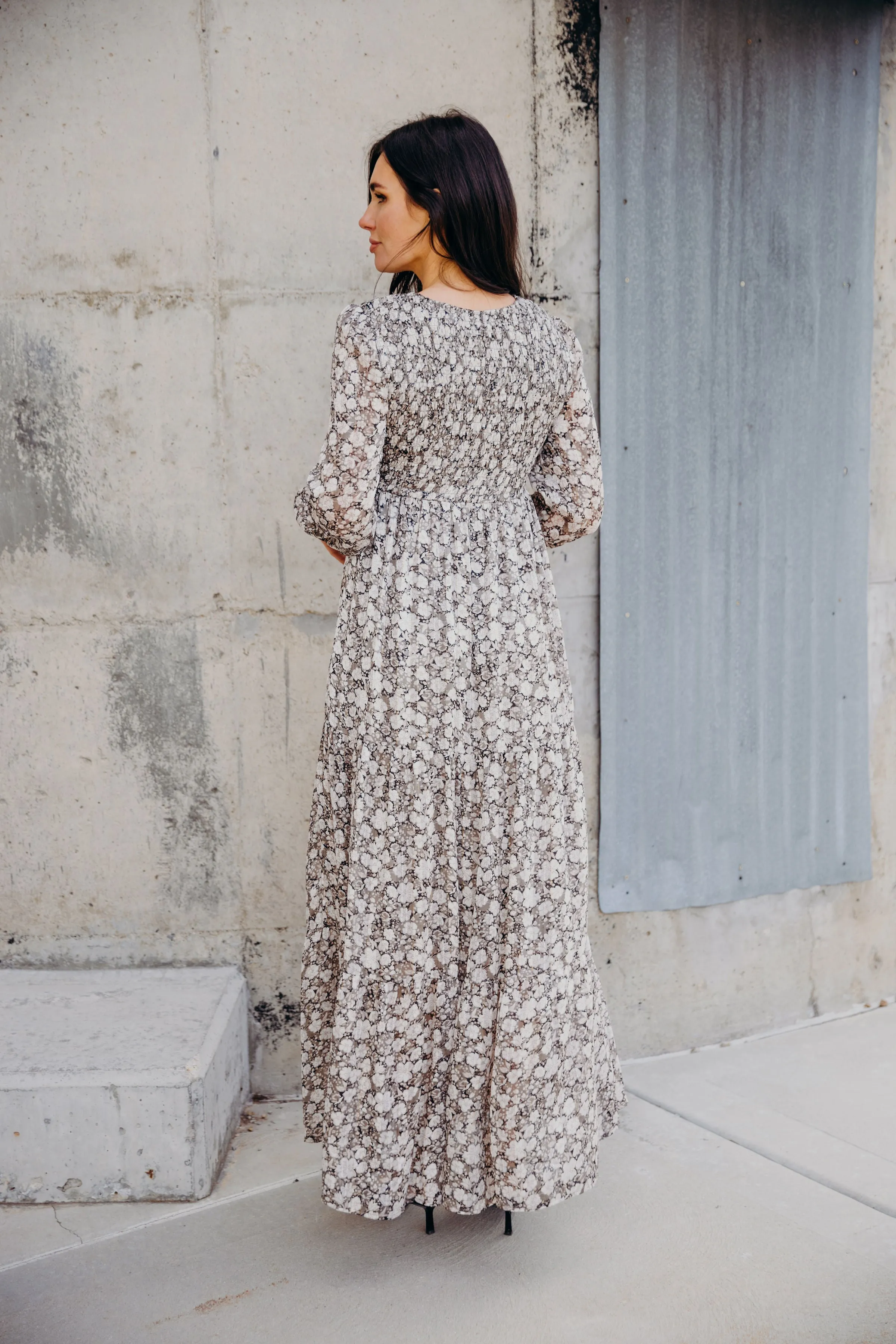 The September Maxi Dress in Silver Harmony-Sale