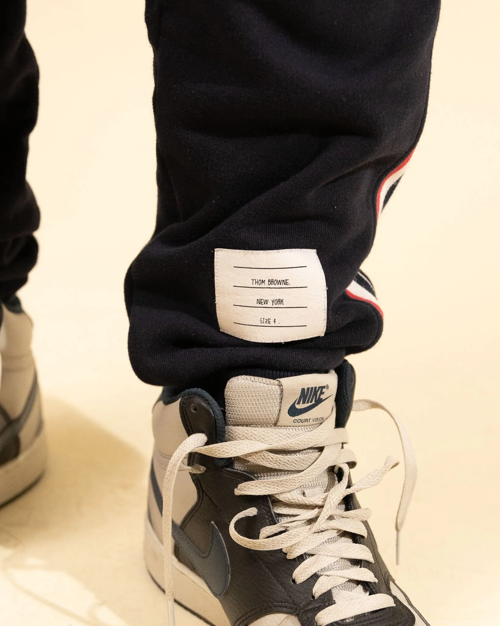 Thom Browne Classic Loopback Stripe Sweatpants