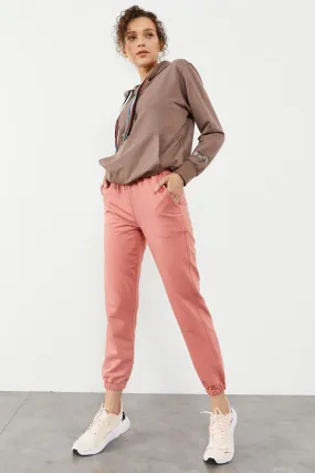TMY Powder Pocket High Waist Comfort Fit Elastic Cuff Women's Sweatpants - 94583 - Dzhankoi