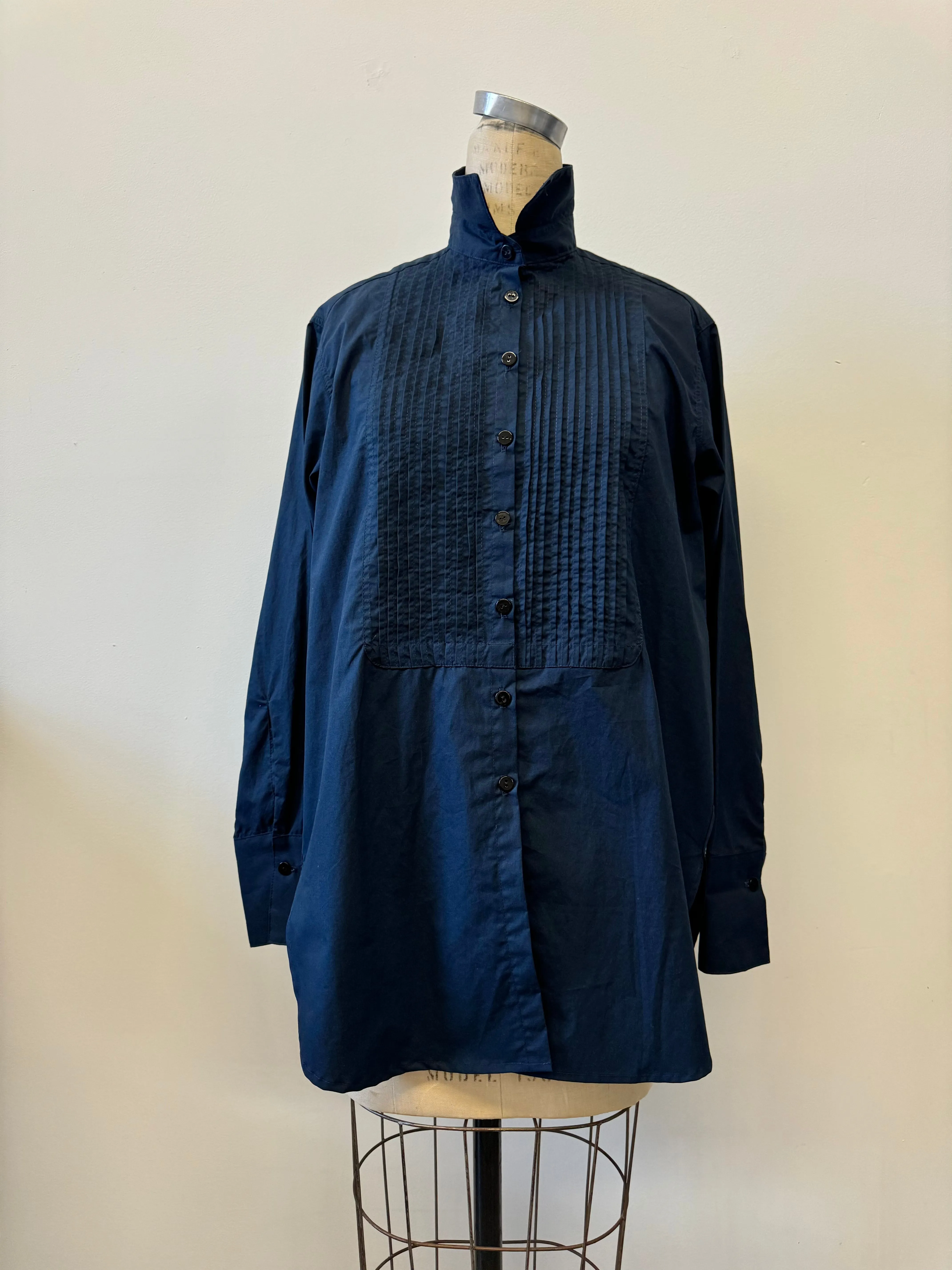 Tuxedo Shirt Navy Blue