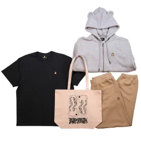 Unisex Classic Bear Ear Zip Hoodie Bundle