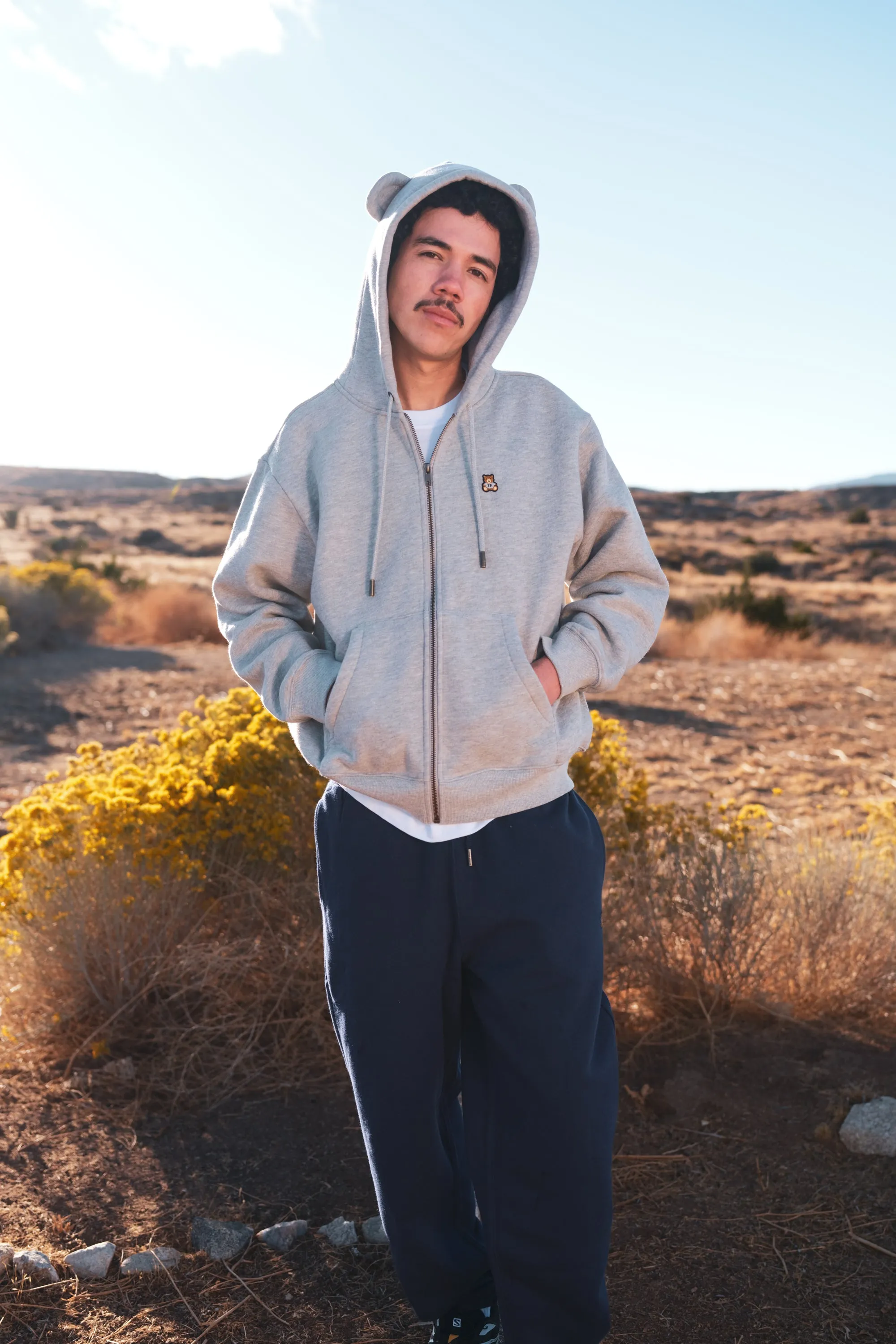 Unisex Classic Bear Ear Zip Hoodie Bundle