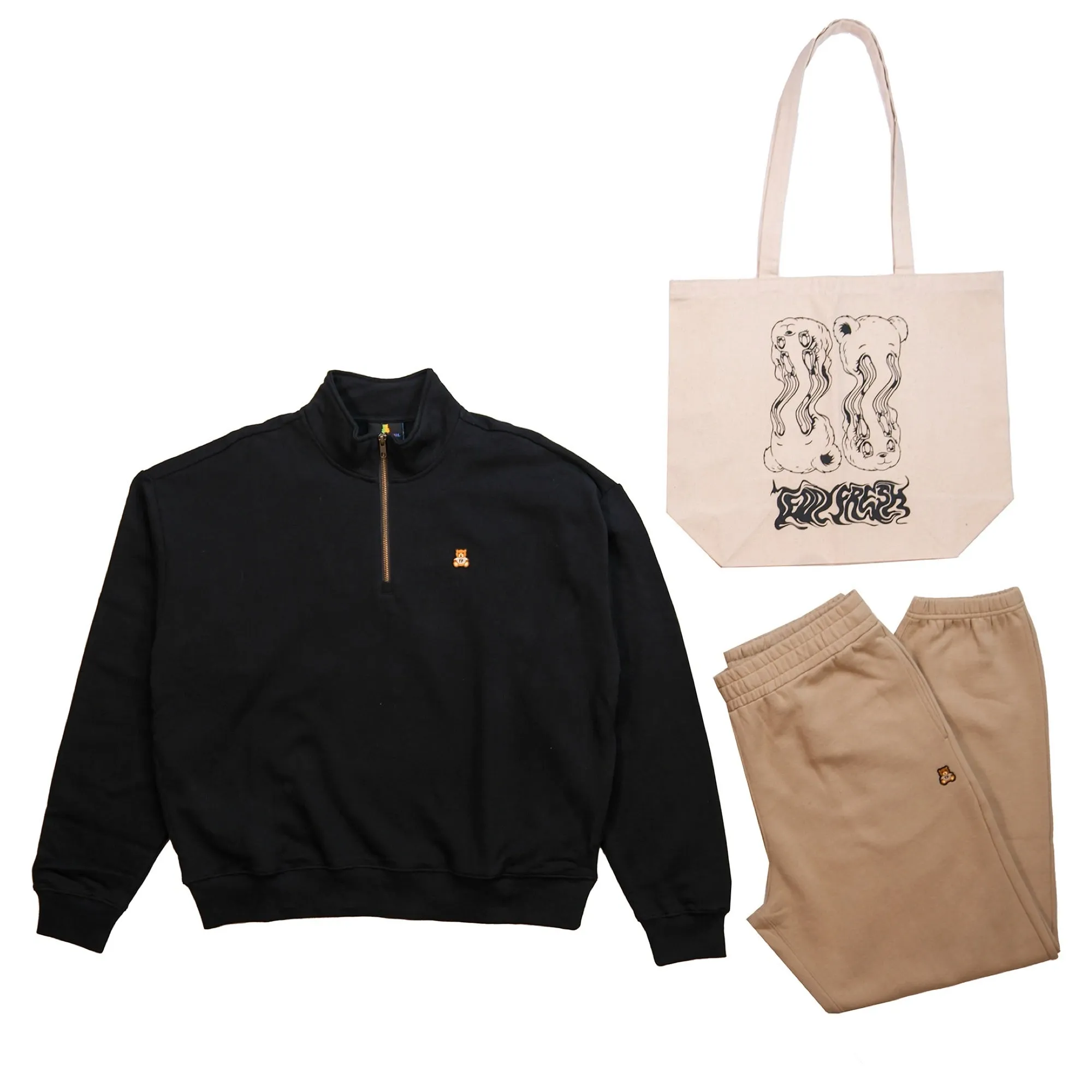 Unisex Classic Funnel Neck Zip Bundle