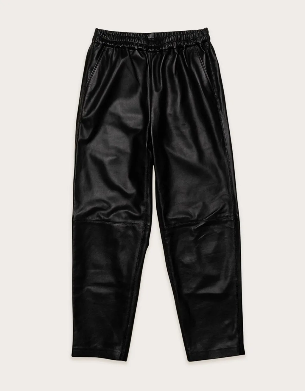 unsubscribed leather tapered pant