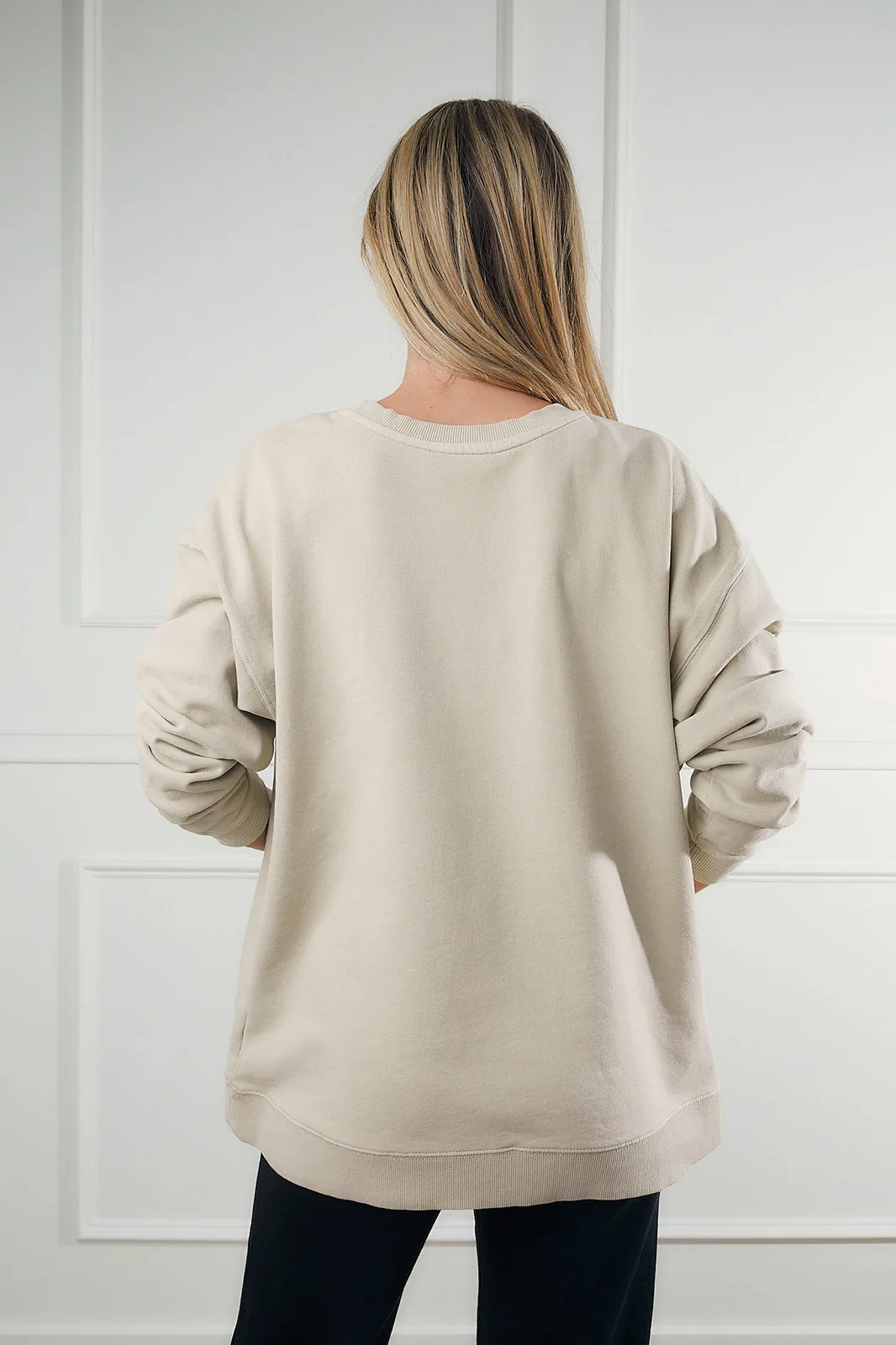 Utah Block Sweatshirt in Taupe-FINAL SALE