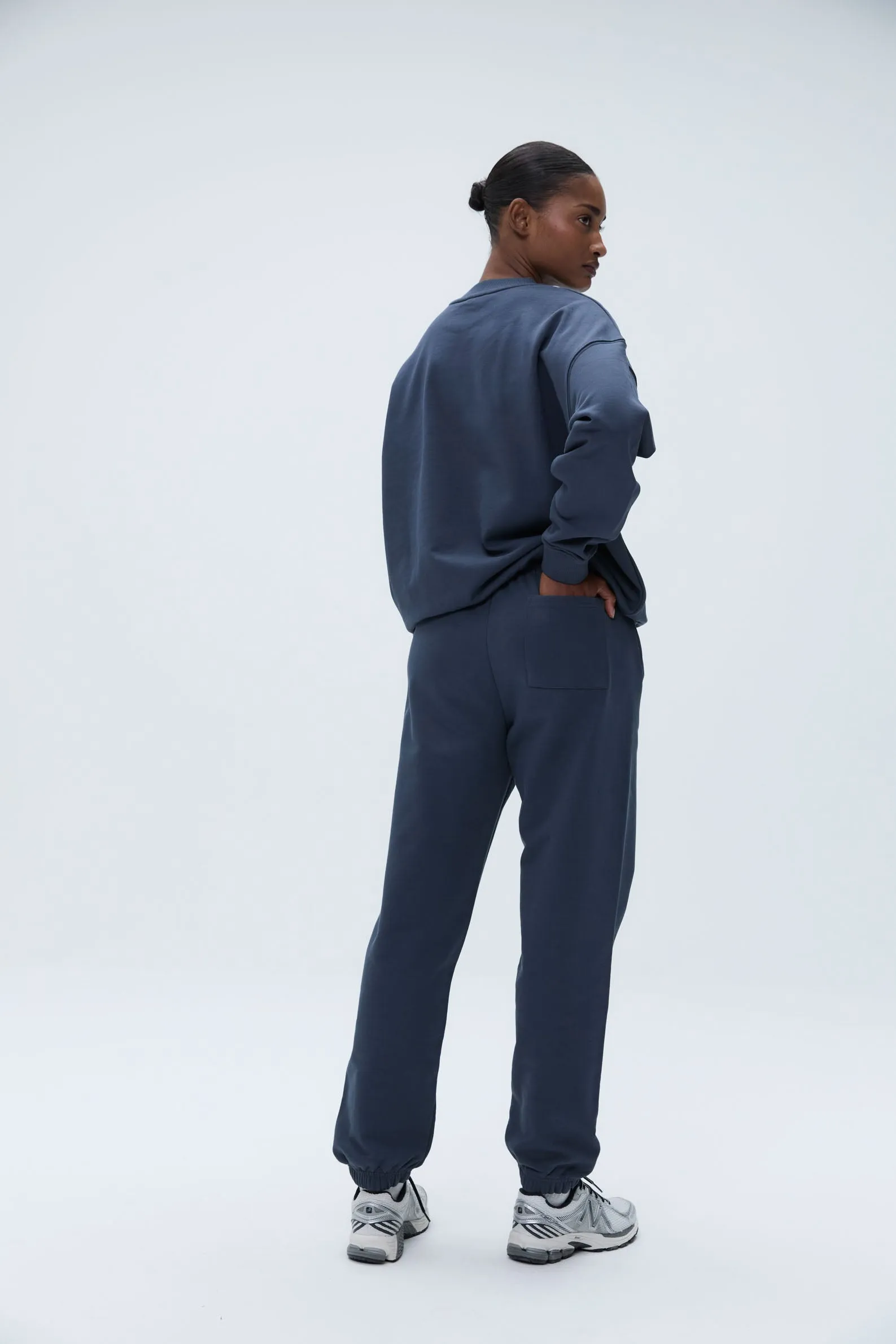 Varsity Sweatpants - Washed Midnight Blue