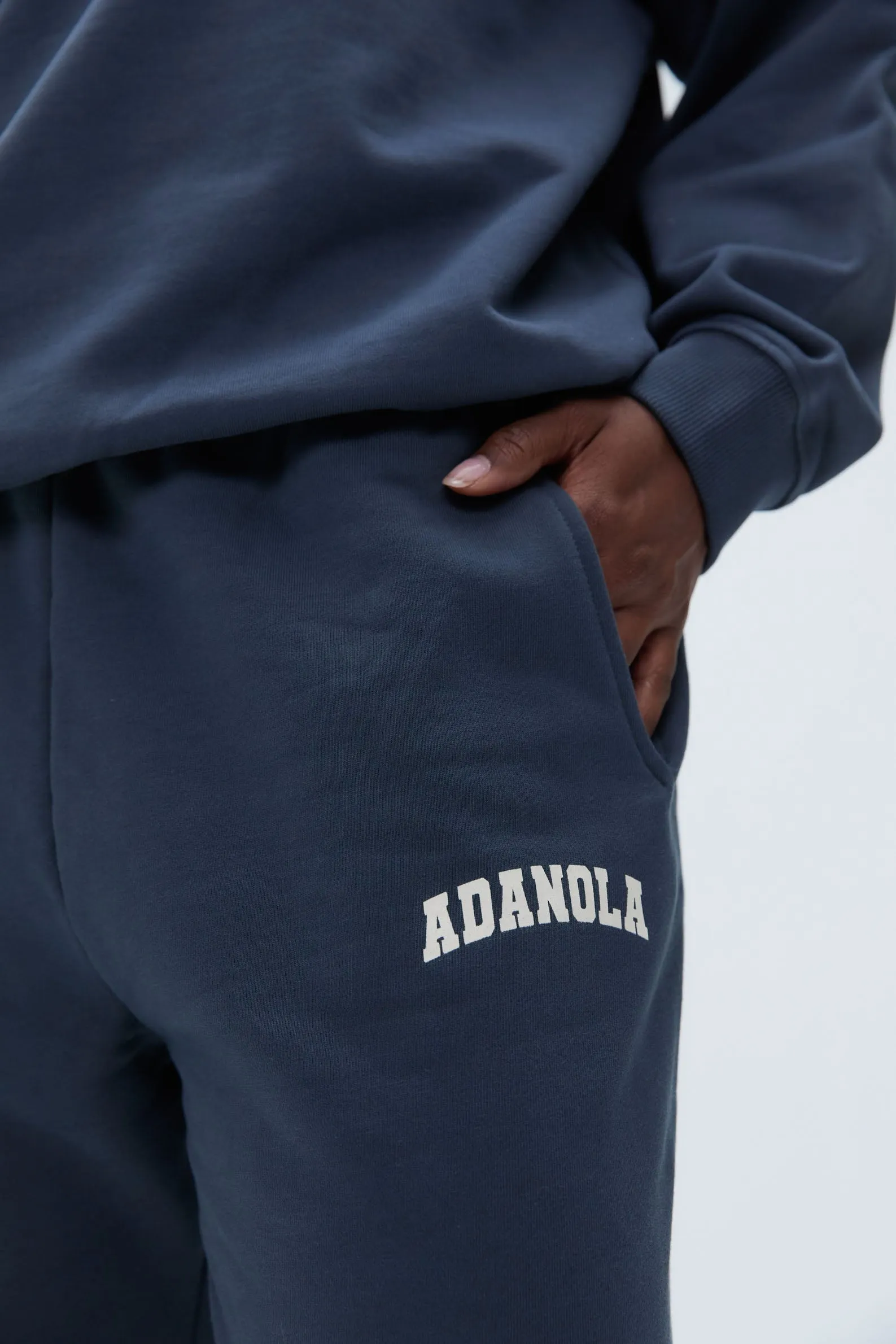 Varsity Sweatpants - Washed Midnight Blue