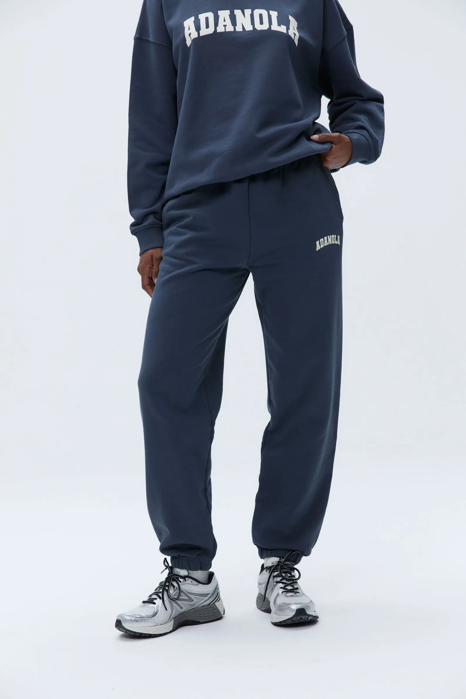 Varsity Sweatpants - Washed Midnight Blue