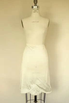 Vintage 1980s JC Penney Ivory Nylon Half Slip