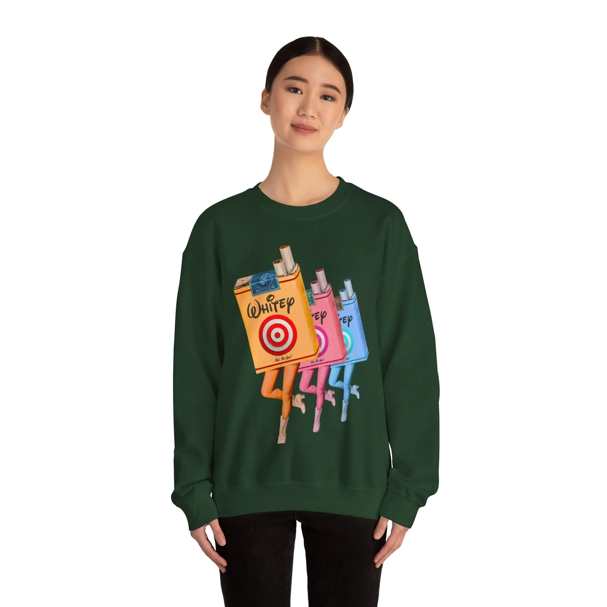 WHITEY/CIGARETTE Heavy Crewneck Sweatshirt