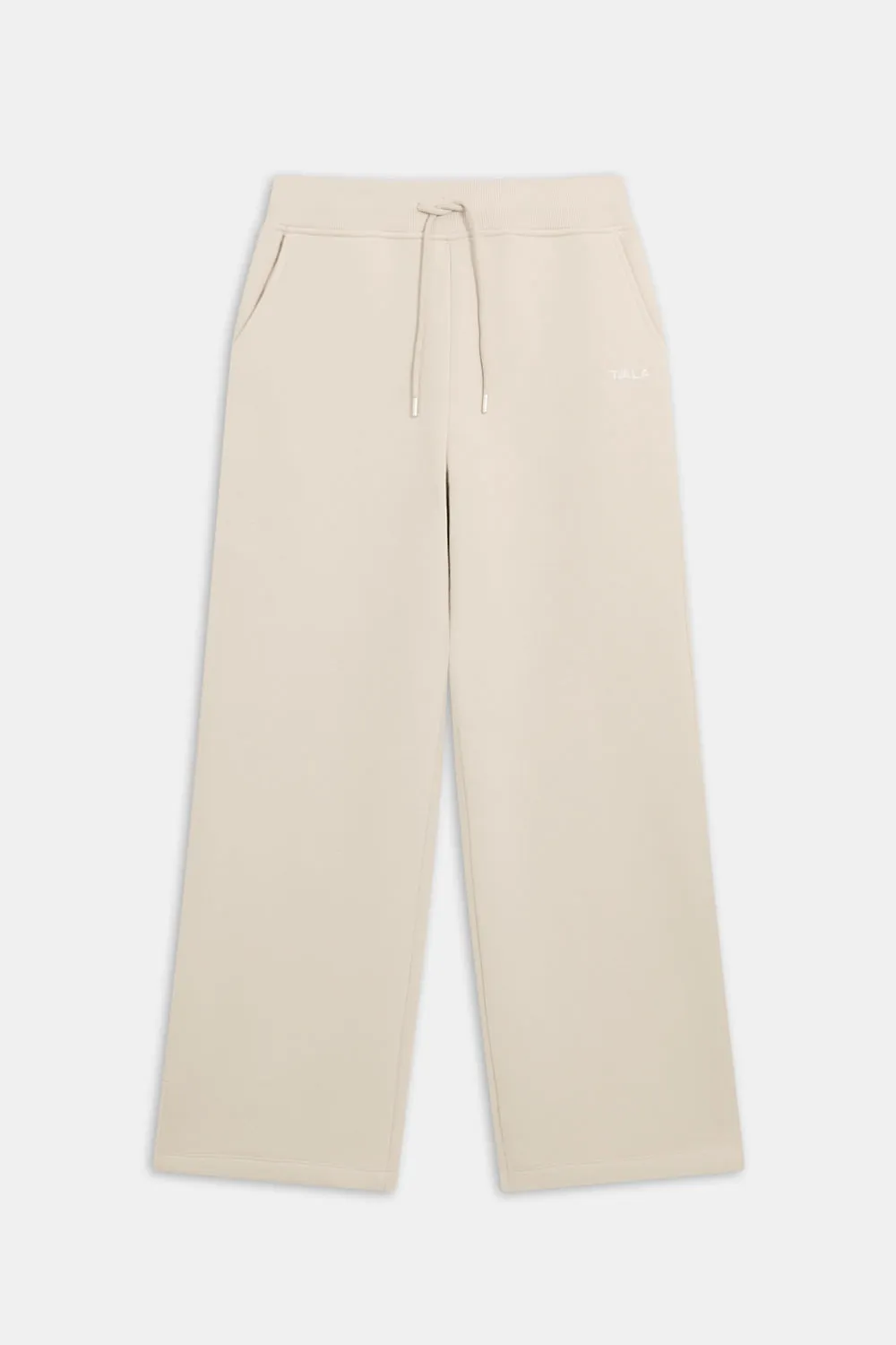 WIDE LEG CLUB LOGO JOGGER - CHAI