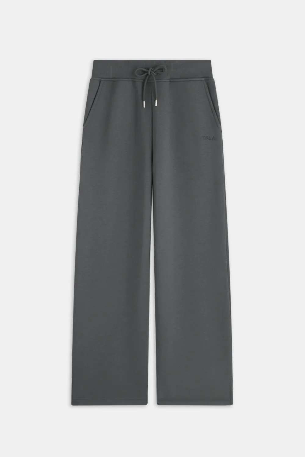 WIDE LEG CLUB LOGO JOGGER - CHARCOAL