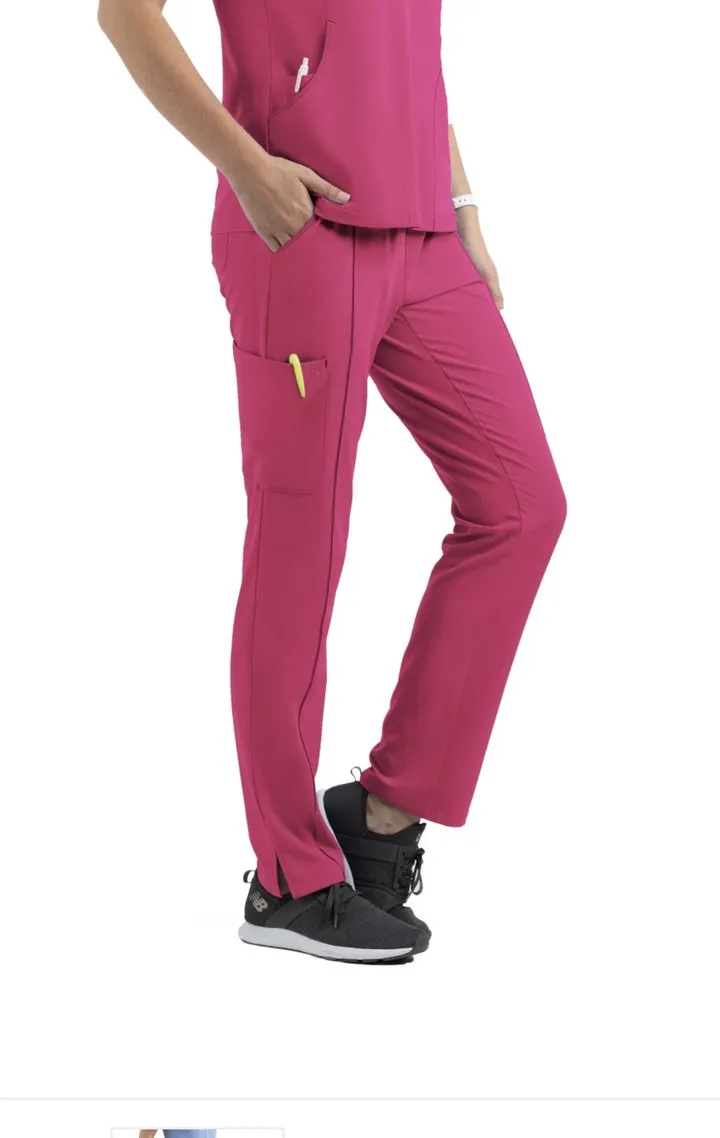 Women's Full Waistband Pant by Maevn (Regular) XS-3XL / HOT PINK