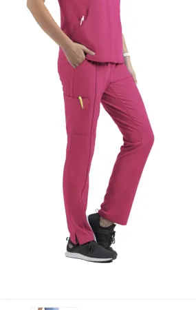 Women's Full Waistband Pant by Maevn (Regular) XS-3XL / HOT PINK