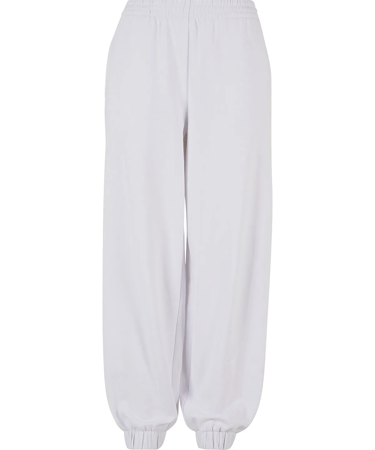 Womens high waist balloon sweatpants | White