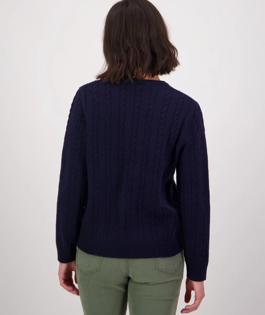 Women's Sydney Cable Knit Crew