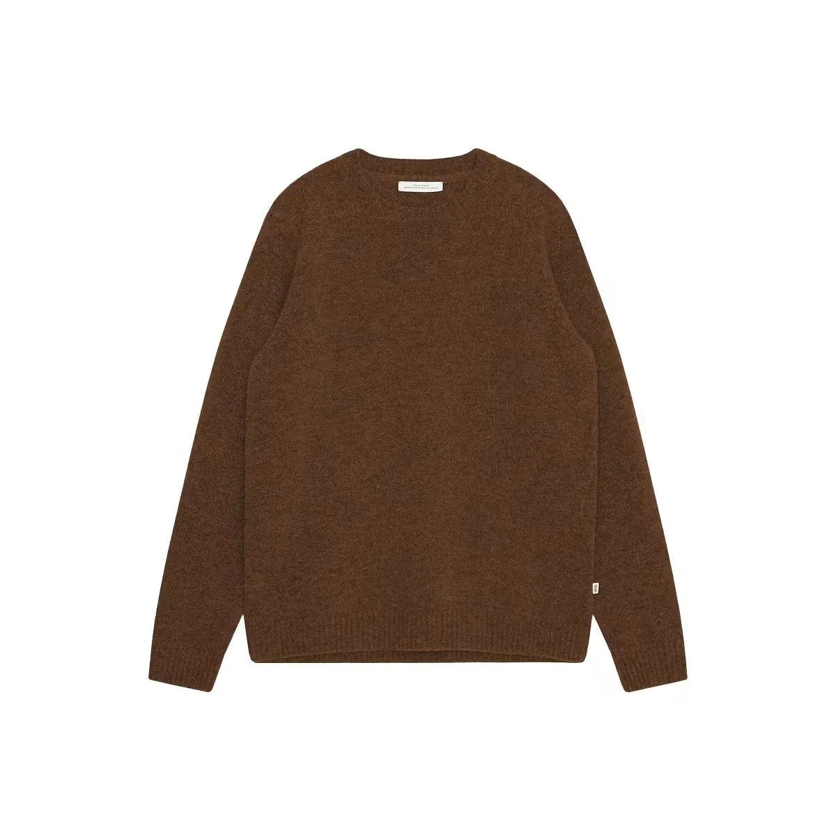 Wood Wood Beckett lambswool Striktrøje Terra Brown